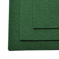 Фетр листовой жесткий Magic 4 Hobby 1мм 20х30см арт.FLT-H1 уп.10 листов цв.667 т.зеленый