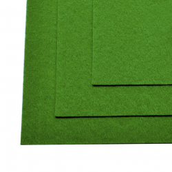 Фетр листовой жесткий Magic 4 Hobby 1мм 20х30см арт.FLT-H1 уп.10 листов цв.705 зеленый
