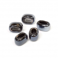 Бусины керамические TESОRO арт.TS-394 цв.001 черный 15х8 мм 20 Бусины керамические TESОRO арт.TS-394 цв.001 черный 15х8 мм 20